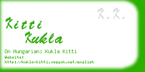 kitti kukla business card